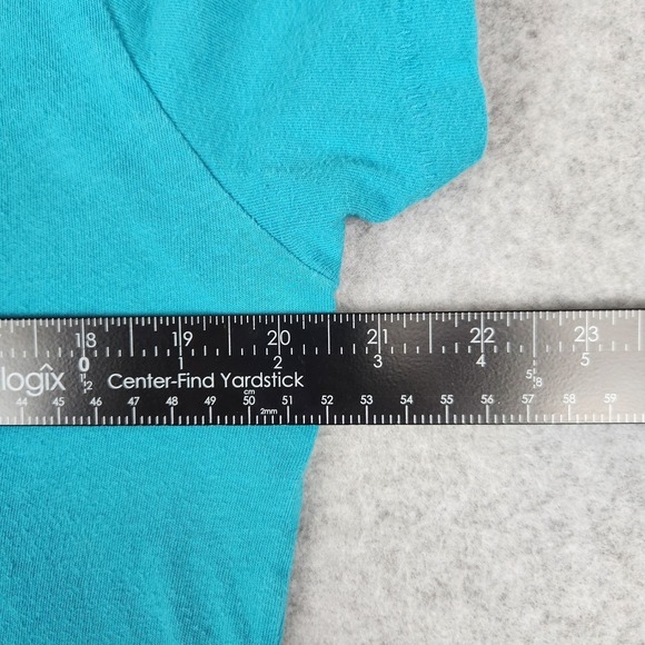 Aeropostale T-Shirt Women's M Teal Turquoise AERO 1987 Graphic 80s Retro - Picture 4 of 6